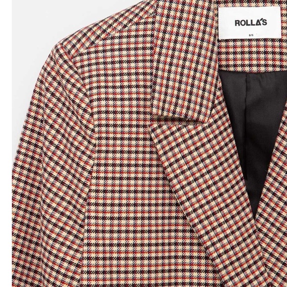 ROLLA’S Downtown Check Blazer M - Picture 9 of 15